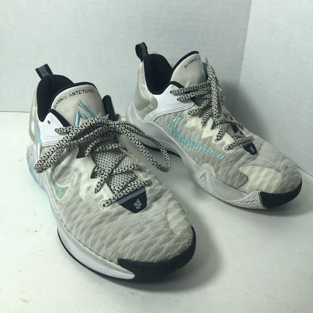 Nike Basketball Shoes Size 7 Y Youth Kids Giannis Immortality White DB6081-110 D
